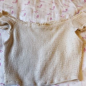 Off the shoulder crop top